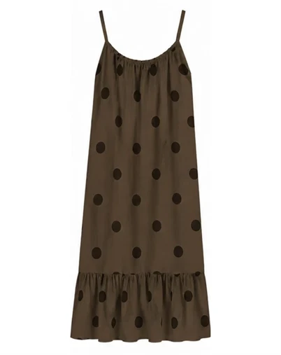 Marta du Chateau - MDCLuliana Kjole - Brown